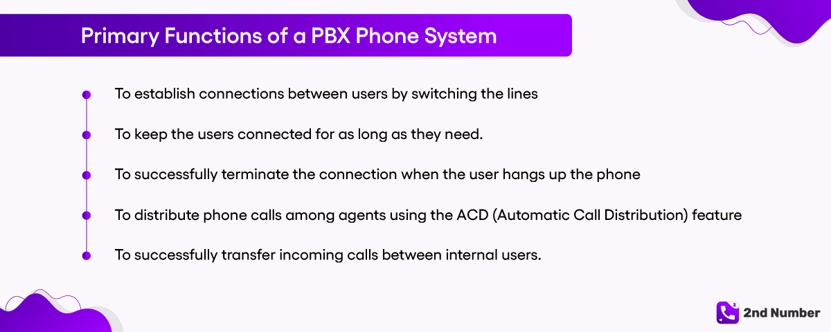 PBX Primary Function